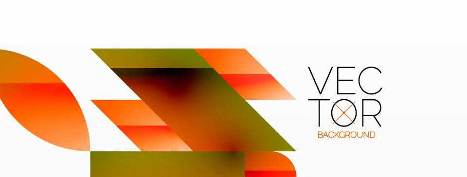 Dynamic abstract vector background. Harmonious fusion of circles, squares, and 스톡 일러스트