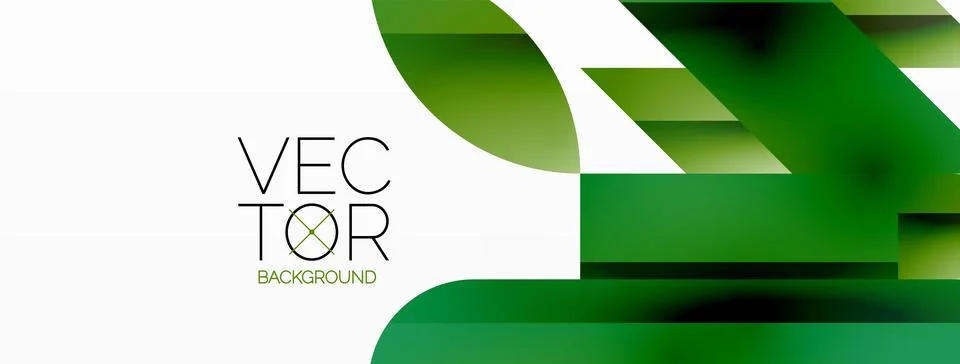 Dynamic abstract vector background. Harmonious fusion of circles, squares, and Stock Illustration