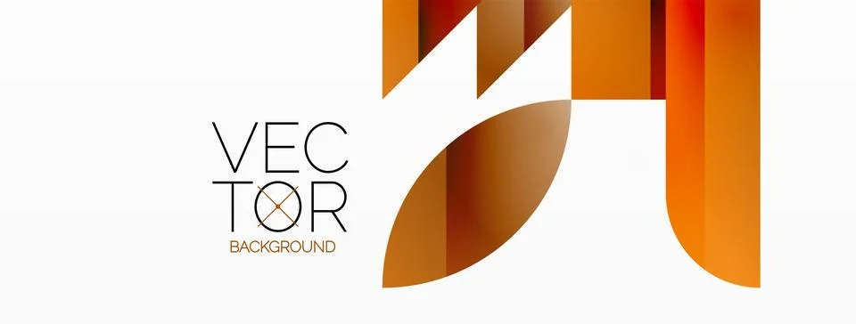 Dynamic abstract vector background. Harmonious fusion of circles, squares, and Stock Illustration