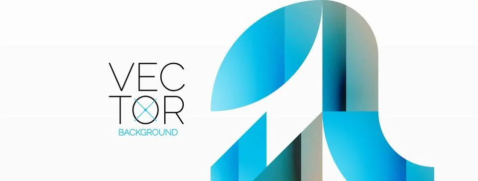 Dynamic abstract vector background. Harmonious fusion of circles, squares, and Stock Illustration
