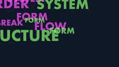 Dynamic abstract visuals explore concepts of structure, flow, and systems Stock Footage 325539003