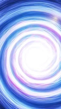 Dynamic abstract vortex of blue, pink, and white light trails forming a glo.. Stock Illustration