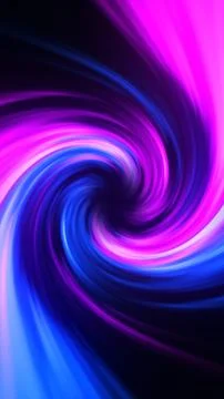 Dynamic abstract vortex of swirling blue and pink neon light creating a motio イラスト素材