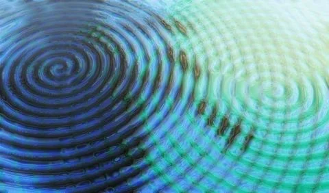 Dynamic Abstract Water Ripple Digital Art 스톡 사진