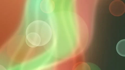Dynamic abstract wave motion background with glowing circular bokeh element.. Stock Footage 329099013