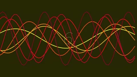 Dynamic abstract wave motion graphic for tech visualization and data flow b.. Stock Footage 342115590