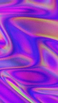 Dynamic Abstract Waves with Colorful Gradient Lines and Flowing Patterns Illustrazione stock