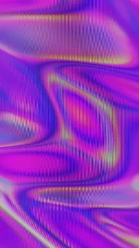 Dynamic Abstract Waves with Colorful Gradient Lines and Flowing Patterns Stock Illustration