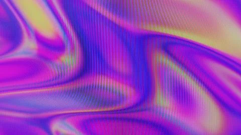 Dynamic Abstract Waves with Colorful Gradient Lines and Flowing Patterns Stock Illustration