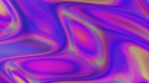 Dynamic Abstract Waves with Colorful Gradient Lines and Flowing Patterns Stock Illustration