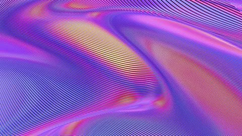 Dynamic Abstract Waves with Colorful Gradient Lines and Flowing Patterns Illustrazione stock