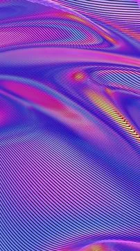 Dynamic Abstract Waves with Colorful Gradient Lines and Flowing Patterns Illustrazione stock