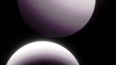 Dynamic Abstract White and Purple Glowing Shapes on Black Background Loop Stock Footage 315283700