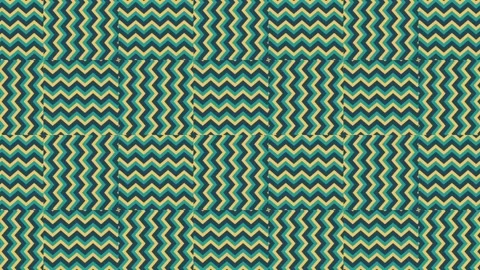 Dynamic Abstract Zigzag Pattern with Shifting Geometric Lines Vidéo 335624144