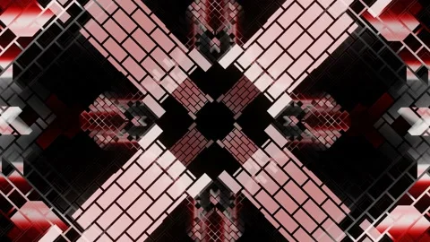 A dynamic abstraction for decorating celebrations and concerts. VJ Loop Stock Footage 172211991