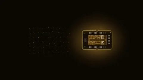 Dynamic AI Abstract Pulse Lattice Animation Featuring Glowing Gold and Warm Eart 動画素材 340689552