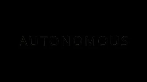 Dynamic ai technology graphic autonomous concept text in a futuristic digital Stock Footage 319627406