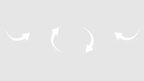 Dynamic All Direction Animated Arrow for Navigation, arrow Indicator Video stock 312339872