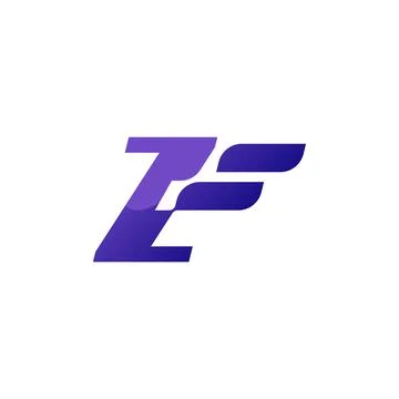 Dynamic alphabet Z logo Stock Illustration