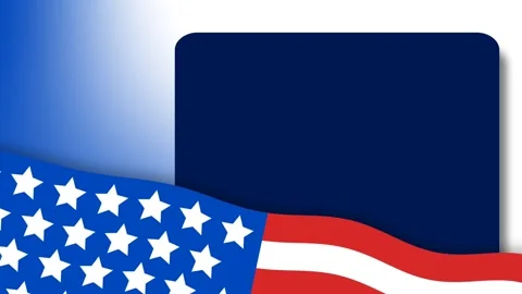 Dynamic American Flag Waving Background for Independence Day and Memorial D.. Stock Footage 340036615