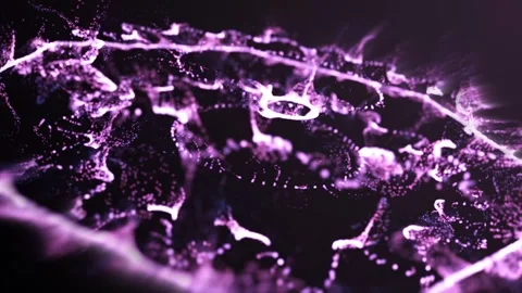 A dynamic and abstract display of glowing, ethereal particles Stock Footage 313024579