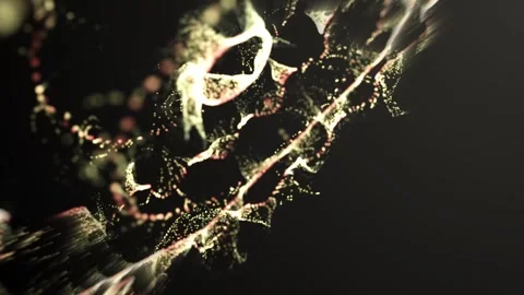 A dynamic and abstract display of glowing, ethereal particles Stock Footage 313024582