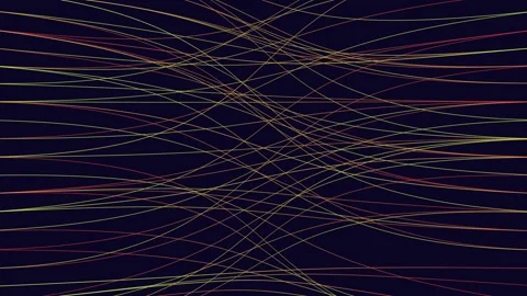 Dynamic and abstract multicolored lines form a vibrant pattern Stock-Footage 253964922