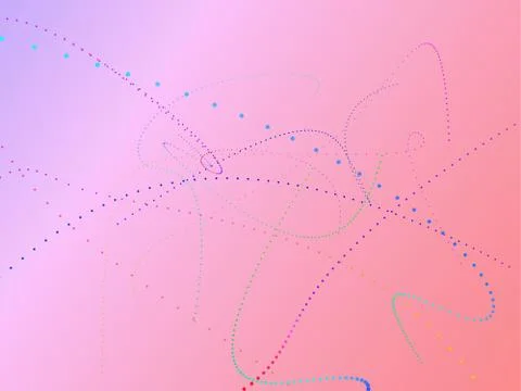 Dynamic and Bright Linear Sphere with Colorful Gradient Stock Illustration