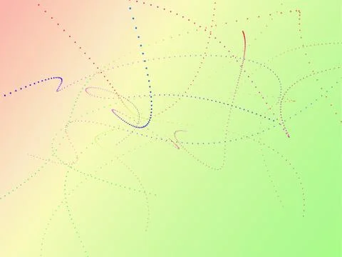 Dynamic and Bright Linear Sphere with Colorful Gradient Stock Illustration