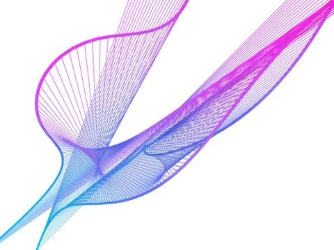 Dynamic and Bright Linear Spiral with Colorful Greadient Stock Illustration