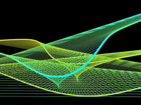Dynamic and Bright Linear Spiral with Colorful Greadient Stock Illustration