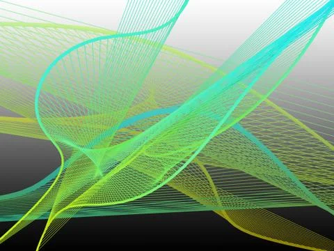 Dynamic and Bright Linear Spiral with Colorful Greadient Stock Illustration