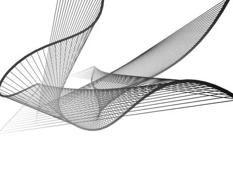 Dynamic and Bright Linear Spiral with Colorful Greadient Stock Illustration