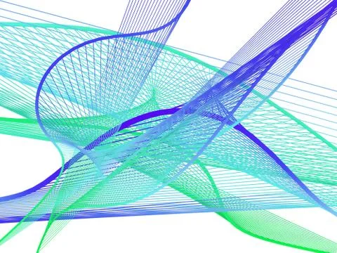 Dynamic and Bright Linear Spiral with Colorful Greadient Stock Illustration
