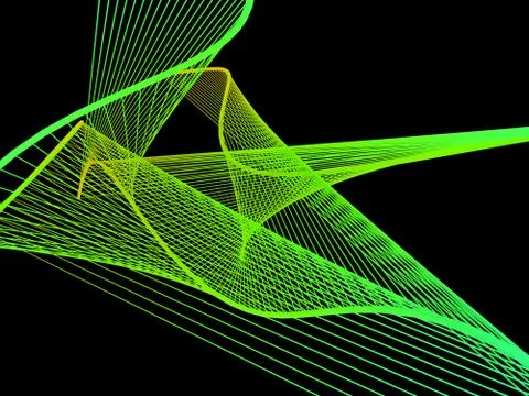 Dynamic and Bright Linear Spiral with Colorful Gradient Stock Illustration