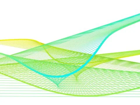 Dynamic and Bright Linear Spiral with Colorful Gradient Stock Illustration