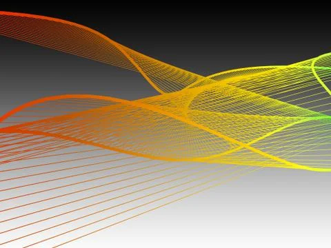 Dynamic and Bright Linear Spiral with Colorful Gradient Stock Illustration