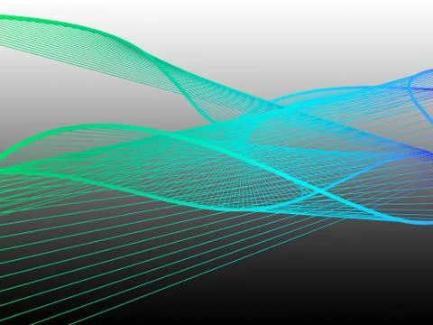 Dynamic and Bright Linear Spiral with Colorful Gradient Stock Illustration