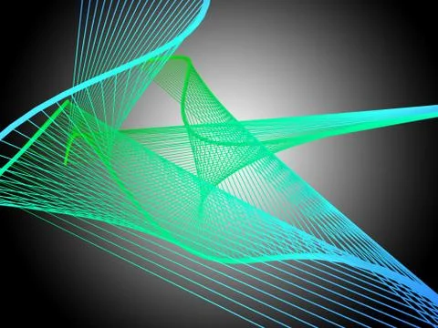 Dynamic and Bright Linear Spiral with Colorful Gradient Stock Illustration