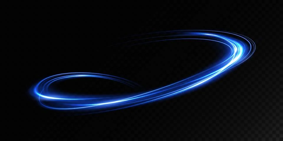Dynamic and Engaging Blue Light Swirl Abstract Background for Artistic Stock-Illustration