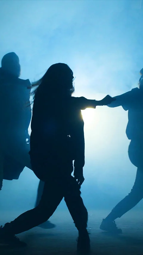 Dynamic and expressive dance moves showcased in captivating and dramatic Stock Footage 315169642