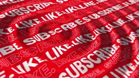 Dynamic Like and Subscribe Animation Background. Typography Animation. 4K Stock Footage 277067245