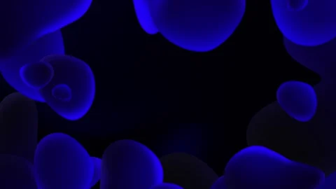 Dynamic animated background featuring fluid blue shapes, smooth transitions  Video stock 282776641