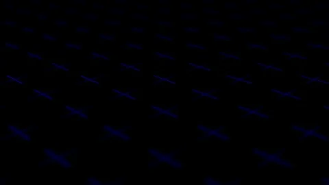 Dynamic animated background with moving blue lines on a black background. Stock Footage 129952712