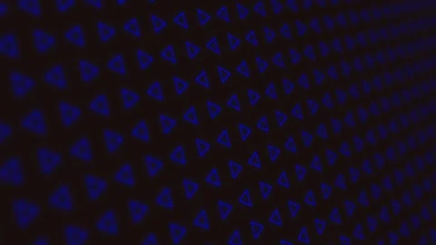 Dynamic animated background with rotating blue triangles on a black background. Stock Footage 129953327