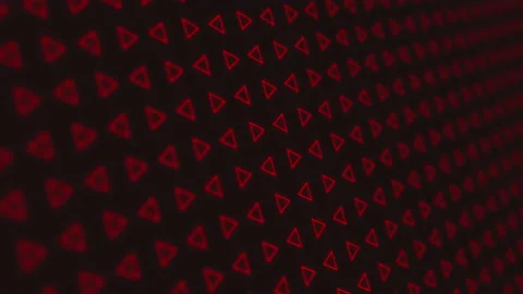 Dynamic animated background with rotating red triangles on a black background. Stock Footage 130972152