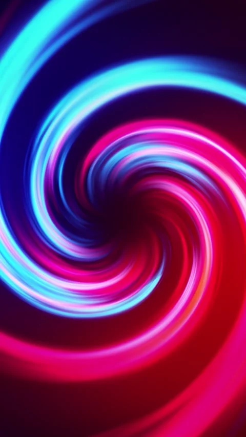 Dynamic animated colorful vortex, seamless loop. Motion. Top view of bright Stock Footage 285714457