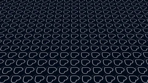 Dynamic Animated Hearts Background, Seamless loop Stock Footage 269699996