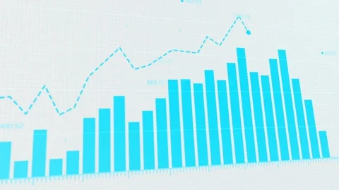 Dynamic animated market trends visual, showcasing fluctuating cryptocurrency Stock Footage 281442271