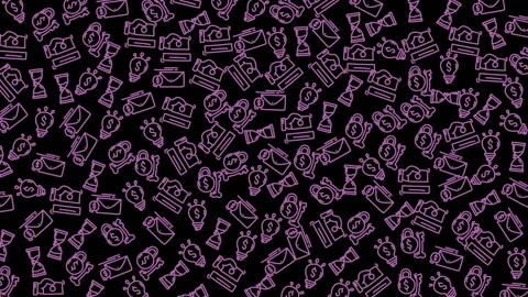 Dynamic animated sequence of doodle icons representing communication techno.. Stock Footage 320816246